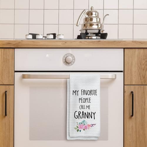 Granny Gifts Kitchen Towels, Granny Grandma Gifts for Mother’s Day Hand Towels, Call Me GrannyDish Towels Dishcloths Tea Towel for Kitchen, Grandma Gift KitchenBathroom Decor, 16x24in B0CZRCQ5J5