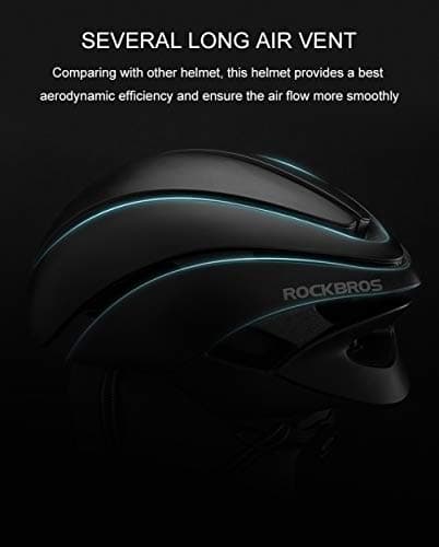 ROCKBROS Adult Bike Helmet Streamlined Aerodynamic, Comfortable Y - Shaped Strap Cycling Helmet for Larger Head Men Women Reflective Adjustable Webbing for Road & Mountain Biking