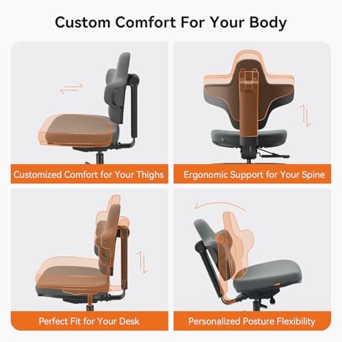 Newtral Standing Desk Chair, Standing Mate Chair for Sit-Stand, Ergonomic Leaning Perch Chair with Anti-Fatigue Mat, Standing Desk Stool, Horse Saddle Chair, Height Adjustable Home Office Posture Seat