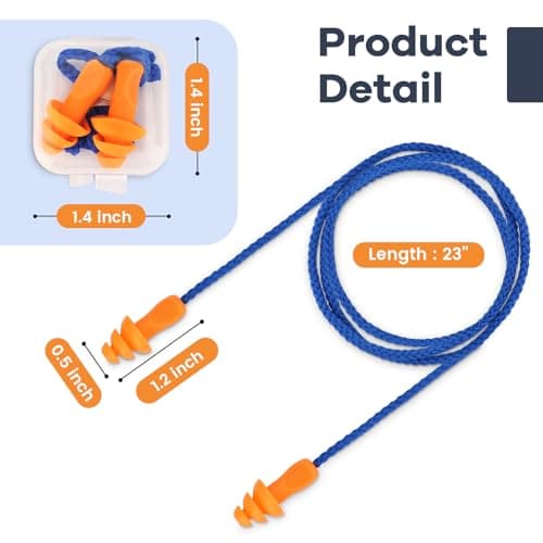 Shooting Ear Protection for Gun Range, 10 Pairs Ear Plugs for Noise Reduction, Hearing Protection for Shooters, Ear Plugs for Shooting, Silicone Ear Plugs