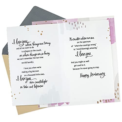 Hallmark Anniversary Card for Husband, Wife, Boyfriend, Girlfriend (Love You All the Time)