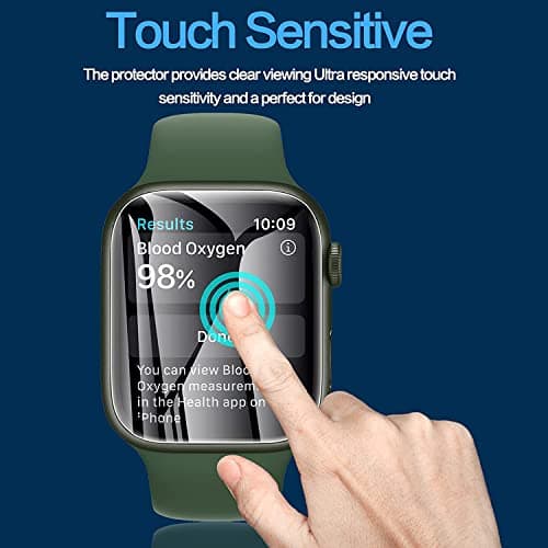 YMHML 8 Pack Screen Protector Compatible for Apple Watch 40mm SE 3 / SE 2/1 Series 6/5 / 4, [Upgrade Flexible Film] Soft HD Clear Anti-Scratch Film for iWatch Accessories