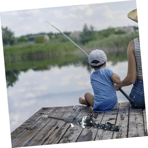 ccsxqy Portable Pocket Fishing Rod & Pole - Collapsible Telescopic Design, Ultra-Compact Foldable Fishing Gear for Travel/Hiking/Backpacking