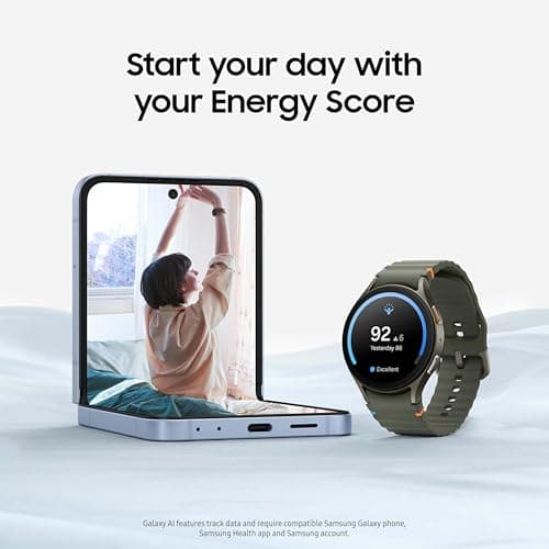 Samsung Galaxy Watch 7 44mm Bluetooth AI Smartwatch w/Energy Score, Wellness Tips, Heart Rate Tracking, Sleep Monitor, Fitness Tracker, 2024, Silver [US Version, 1Yr Manufacturer Warranty]