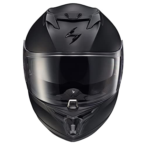 ScorpionEXO T520 Full Face Touring Motorcycle Helmet with Bluetooth Ready Speaker Pockets DOT ECE Approved Solid (Matte Black - X-Large)