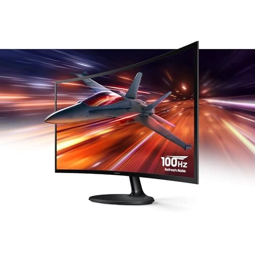 Samsung 27" Essential S3 (S36GD) Curved Monitor - FHD, 1800R Curved Screen, 100Hz, Eye Saver Mode, Game Mode, HDMI D-sub, LS27D36CGANXZA