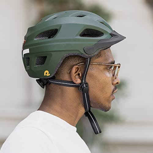 Retrospec Lennon Adult Bike Helmet with LED Safety Light Adjustable Dial & Removable Visor - Adjustable Bicycle Cycling Helmet for Men & Women