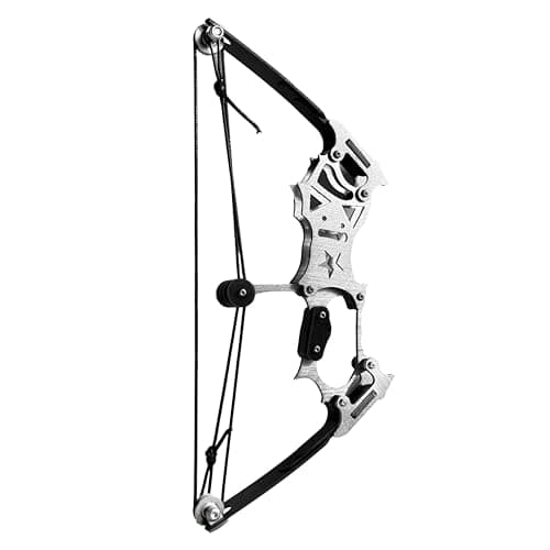 Archery Bow Set Left and Right Hand Compound Bow Hunting Bow Metal Material Catapult RH/LH for Practice Archery