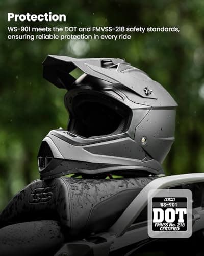 ILM Adult Dirt Bike Helmets Men Women Motocross ATV Off Road Helmet with Goggles Gloves Mask DOT Model WS901