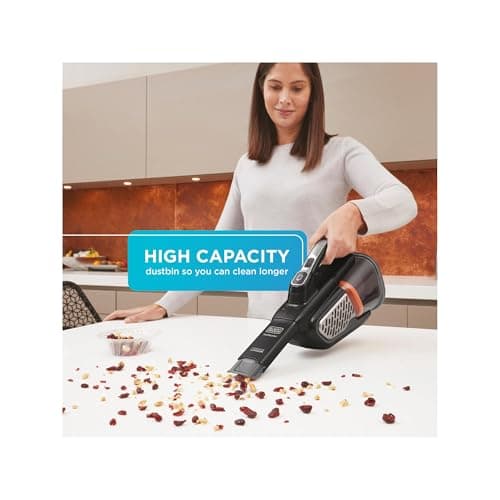 BLACK+DECKER dustbuster Portable Vacuum Cordless Handheld, Small Hand Vacuum Cleaner for Dorm Home and Car, Powerful 20V AdvancedClean+ (HHVK515J00FF)