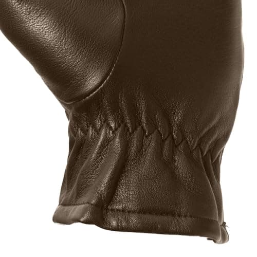 Pratt and Hart Broadway Women’s Leather Gloves with Thinsulate Lining (Sheepskin) Great for Winter Outings, Driving or Skiing