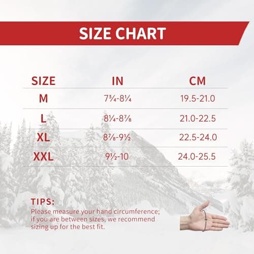 HANDLANDY Genuine Sheepskin Leather Gloves for Men Winter Driving Warm Thermal Wrist Gloves Fleece Lining for Cold Weather