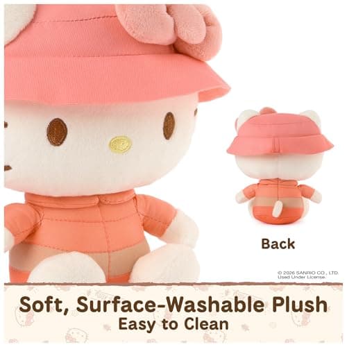 Promotes Exciting Character Roleplay, Early Sensory Discovery, and Creative Pop Culture Storytelling; Soft, Collectible Plush GUND Sanrio Hello Kitty 6-Inch Plush Toy with Camping Outfit for Ages 1+ B0FKTPX44P