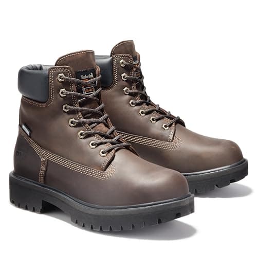Timberland PRO mens Direct Attach 6 Inch Steel Safety Toe Insulated Waterproof Industrial Work Boot