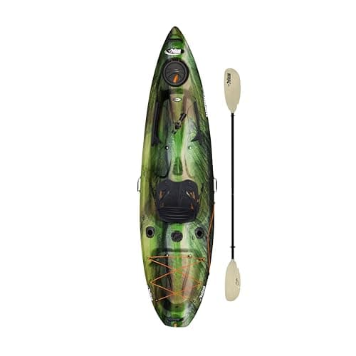 Pelican Sit-on-top Fishing Kayak Kayak 10 Feet Lightweight one Person Kayak Perfect for Fishing