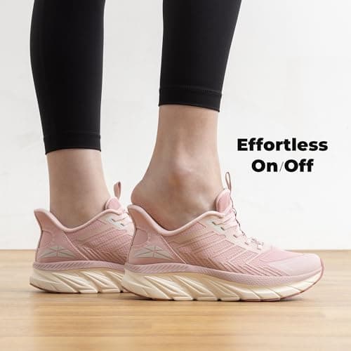 ALLSWIFIT Women's Slip On Walking Shoes Running Comfortable Tennis Breathable Non Slip Athletic Gym Workout Cross Training Fashion Sneakers