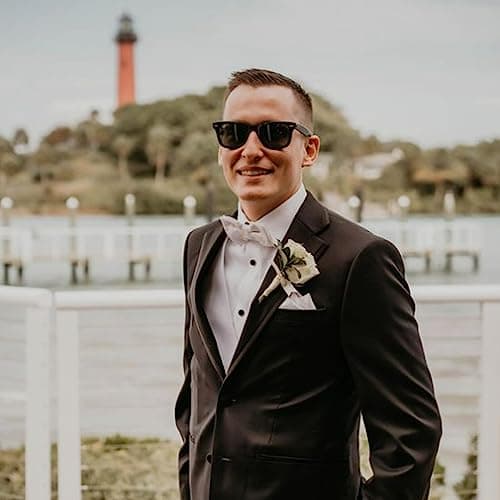 Groomsmen Sunglasses for Men - Wedding Sunglasses for Groomsman Proposal Gifts, Bachelor Party Favors B0C5XBL753