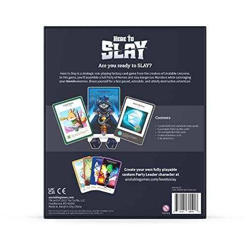 Unstable Games Here to Slay Card Game - Fantasy Adventure Strategy Game for 2-6 Players, Ages 10 and Up - Family Game Night Card Game from the Creators of Unstable Unicorns