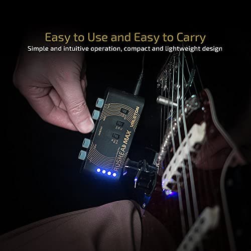 VALETON Guitar Headphone Amplifier Multi Effects Pocket Rechargeable Mini Practice Amplifier Rushead Max (Include 2 Additional Guitar Picks)