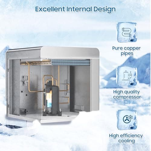 Commercial Ice Maker Machine 700 Lbs/24H Industrial Ice Maker Machine Commercial Ice Machine with 400Lbs Storage, Ice Ready in 5-12 min, Stainless Steel Ice Maker for Bar Cafe Business Restaurant
