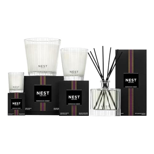 Up to 60-Hour Burn Time - Reusable Glass Vessel - 8.1 oz NEST New York Scented Classic Candle, Moroccan Amber B00394Z0PY