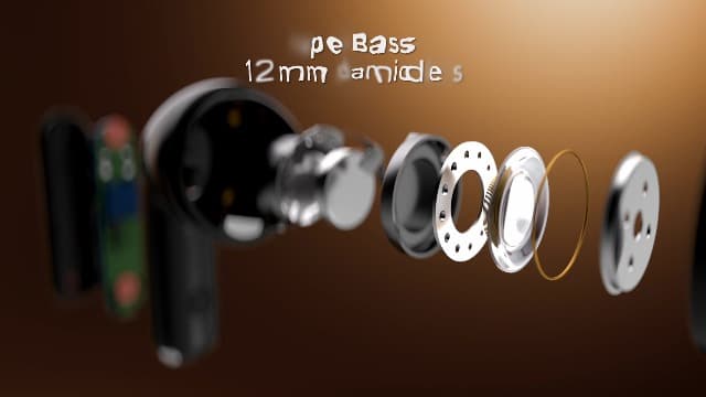 Baseus Bass BP1 NC Hybrid Active Noise Cancelling Wireless Earbuds, 12mm Super-Bass Driver, 41H Playtime, Bluetooth 6.0, IP55 Waterproof, 4-Mic AI ENC, 24 Customizable EQ