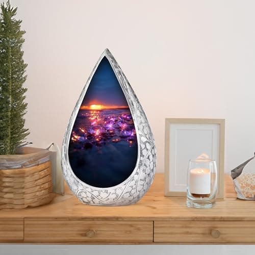 Diamond Memorial Burial Urn for Adult Ashes Male & Female - Black Cremation Funeral Urns for Human Ashes Father & Mother - 3 Inch Small Urn for Decorative B0FG87J4WJ