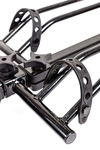 MaxxHaul Platform Bike Rack for 2 Bikes - Hitch Mounted Tray Carrier for SUV, Van, & Truck - Adjustable Tire Cradles & Foam Padded Hooks - Fits 2" Class III & IV Hitches (50027)