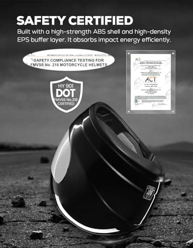 XFMT Full Face Motorcycle Helmet ATV Street Bike Motorbike Helmet DOT Approved with Anti-Fog Visor for Adult Men & Women