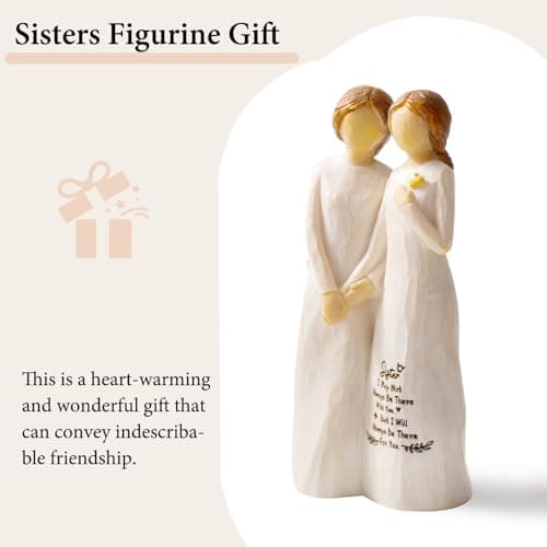 Sister Gifts for Women,4.90” Sister Gifts Figurine for Best Friend,Sister Birthday Gifts,Sisters Gifts from Sister,Women Gifts for Sister and Best Friend on Birthday and Sisters' Day