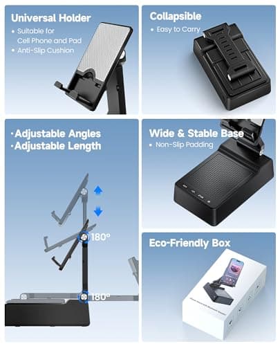 Gifts for Men Women, Phone Stand with Bluetooth Speaker, HD Surround Sound Speaker, Compatible with all iPhone/Android phones iPad Kindle, Cool Gadget Gift for Men Women Dad Mom Christmas Birthday