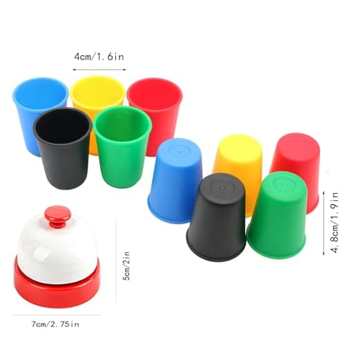 Quick Cups Games for Kids Intellectual Flying Stack Cups,Stacking Cups Games Parent-Child Interactive Game with 24 Picture Cards, 30 Cups
