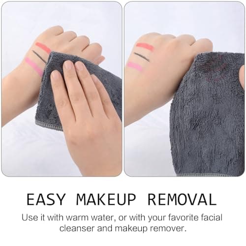 SINLAND Microfiber Facial Cloths Fast Drying Washcloth 12inch x 12inch Grey 6 pack …