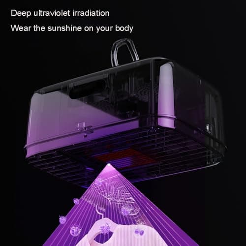 Portable Electric Clothes Dryer, Foldable Baby Garment Drying Rack with 3 Speed Settings, Travel-Friendly Hanging Wardrobe Dryer with Digital Display