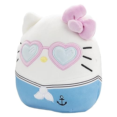 Soft Squishy Collectible Sanrio Summer Stuffed Animal Toy Gift for Kids, Boys & Girls Squishmallows 8-Inch Hello Kitty Sailor Jazwares Plush B0BT86R95G