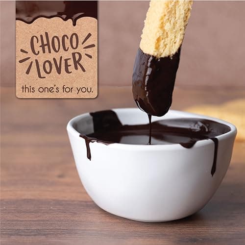 5 Valentines Chocolate Biscotti Gift Box, Gourmet Cookie Gift Basket for Food Delivery, Fancy Cookies Gift Ideas for Women, Men, Wife Girlfriend
