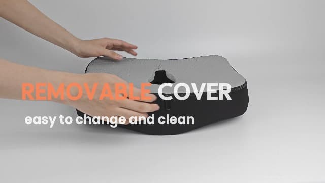 Seat Cushion & Lumbar Support Pillow for Office Chair,Memory Foam Chair Cushions for Tailbone Pain, Non-Slip Back Support for Desk,Gaming Chair,Wheelchair, Breathable & Machine Washable