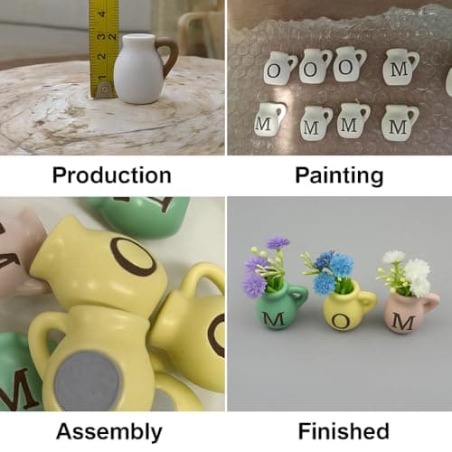 Mini Vase Magnets for Fridge - Christmas Mom Gifts from Daughter, Unique Birthday Gifts for Mom from Son, B0FCFN5RYC