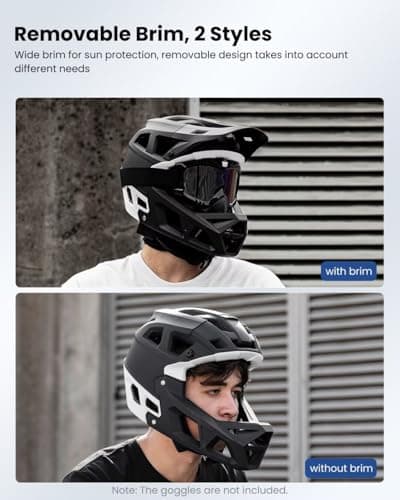 ILM Adult Mountain Bike Helmet Men & Women Full Face Lightweight BMX MTB Helmet ASTM CPSC CE Certified Cycling Helmet Model ZL-B068
