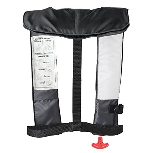 BLUESTORM Cirro 26 Automatic/Manual Inflatable Life Jacket PFD for Adults (Apex Black) | US Coast Guard (USCG) Approved Self Inflating Life Vest Preserver