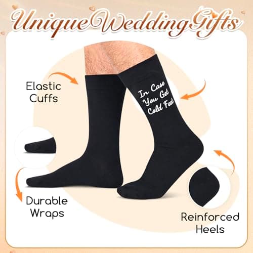 Zmart Wedding Gifts for Groom - Wedding Socks for Men, Engaged Socks, Groom Gifts from Bride