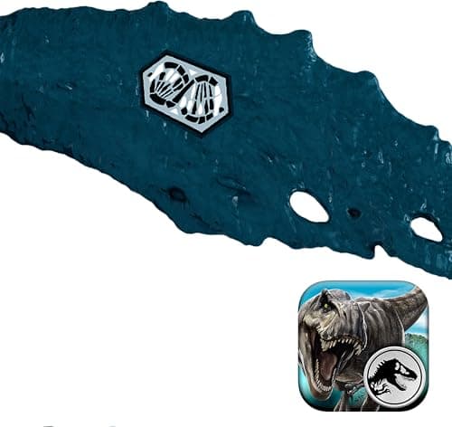 Mattel Jurassic World Wild Roar Brachauchenius Dinosaur Action Figure Toy with Chomp Attack, Light Up Feature & Roar Sound, Scan Code for Digital Play
