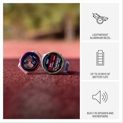 Garmin Forerunner® 570, 42mm, Advanced GPS Running and Triathlon Smartwatch, AMOLED Display, Training and Recovery Features, Cloud Blue Aluminum with Translucent Whitestone/Cloud Blue Band