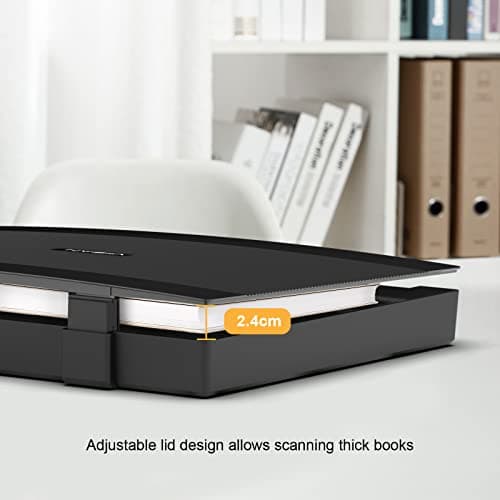 VIISAN 3120 A3 Flatbed Scanner, 1200 DPI, CIS Sensor, Scan 11.7" x 16.7" in 8 sec, Frameless, Auto-Scan, Document & Photo & Book Scanner, Design for Library, School and Soho. Supports Windows & Mac