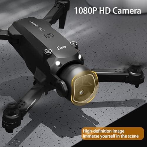 Drone with Camera for Adults Beginners, FPV Foldable RC Quadcopter Toys, Helicopter Toys, 1080P HD Camera Drone, Altitude Hold, One Key Take-off/Landing, 3D Flips, Waypoints fly, Headless Mode