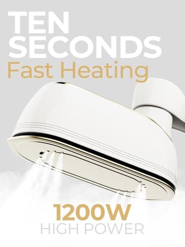 NIASSO Portable Travel Steamer, 1200W Handheld Fabric Steamer for Clothes, 4 Modes with LCD Display, Powerful Wrinkle Remover for Home & Travel, 150ml Water Tank, 10S Fast Heat-Up, 180° Swivel Handle