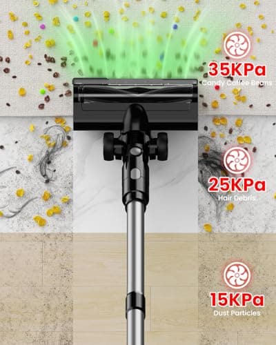 ZEXAPE Cordless Vacuum Cleaner for Milwaukee M18 Battery, 7-in-1 Lightweight Stick Vacuum with HEPA Filter, 35KPA Suction, 350W Brushless Motor, 3 Modes for Floor, Carpet, Car(Battery Not Included)