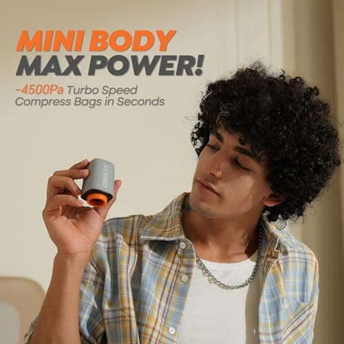 Rechargeable Wireless Pump Travel Storage Bags Set - 15 Pack Portable Space Saver Bags for Travel & Home - Vacuum Compression Packing Seal for Clothes, Blankets, Seasonal Storage