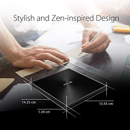 ASUS ZenDrive Black 13mm External 8X DVD/Burner Drive +/-RW with M-Disc Support, Compatible with Both Mac & Windows and Nero BackItUp for Android Devices (USB 2.0 & Type-C Cables Included)