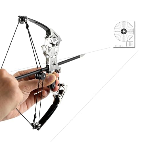 Archery Bow Set Left and Right Hand Compound Bow Hunting Bow Metal Material Catapult RH/LH for Practice Archery